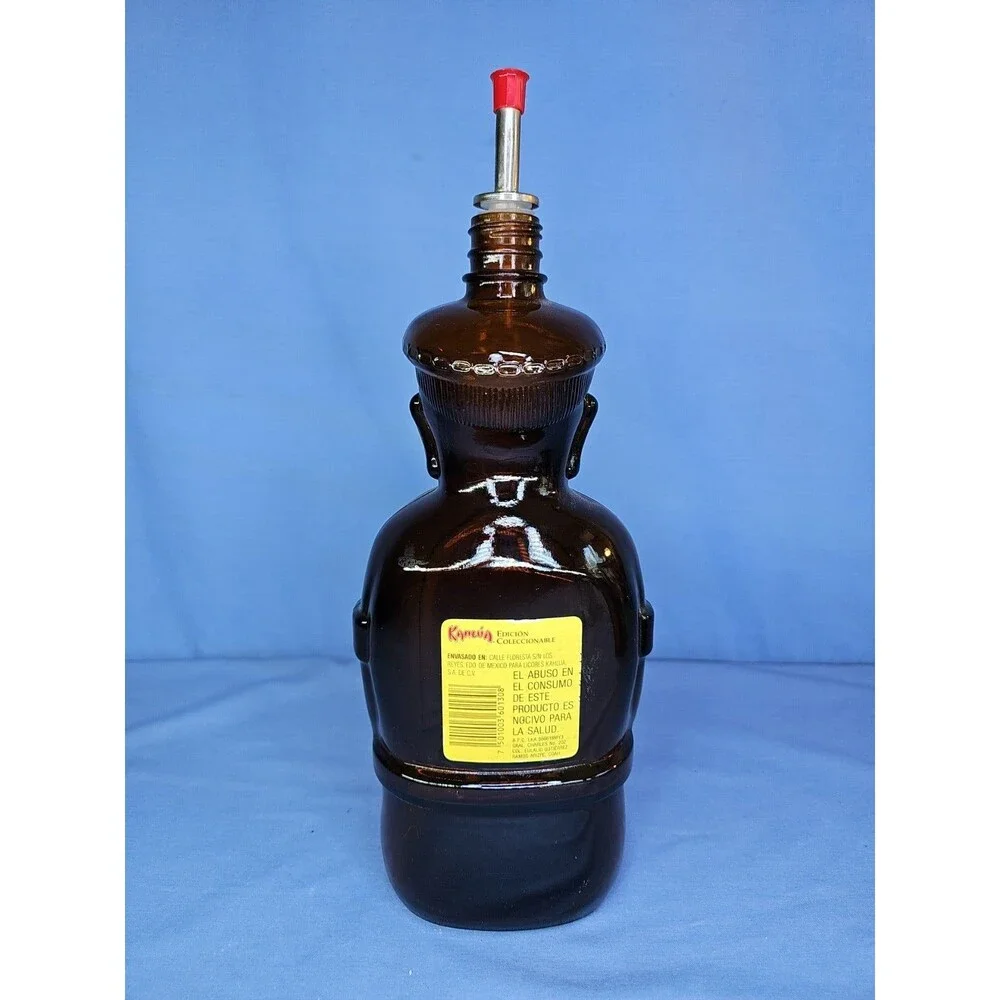 Coffee Liquor KAHLUA Bottle Aztec Decanter Mexico Made 980ml 34 oz VTG Heritage